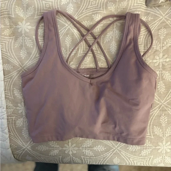 Calvin Klein Lavender Sports Bra - Picture 1 of 2